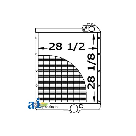 A & I Products Radiator 45.25" x31.75" x10.75" A-232545A1